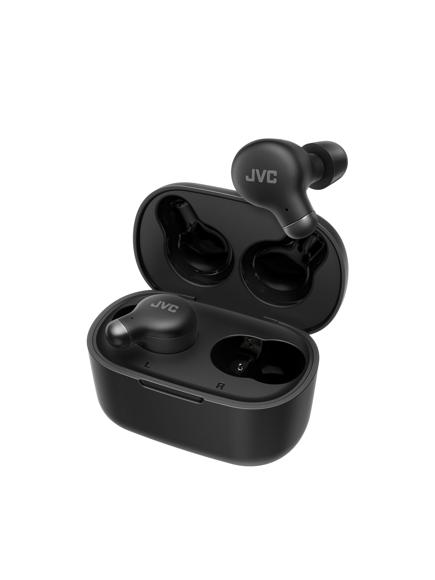 HA A25T Noise Cancelling Wireless Earbuds in Black JVC UK