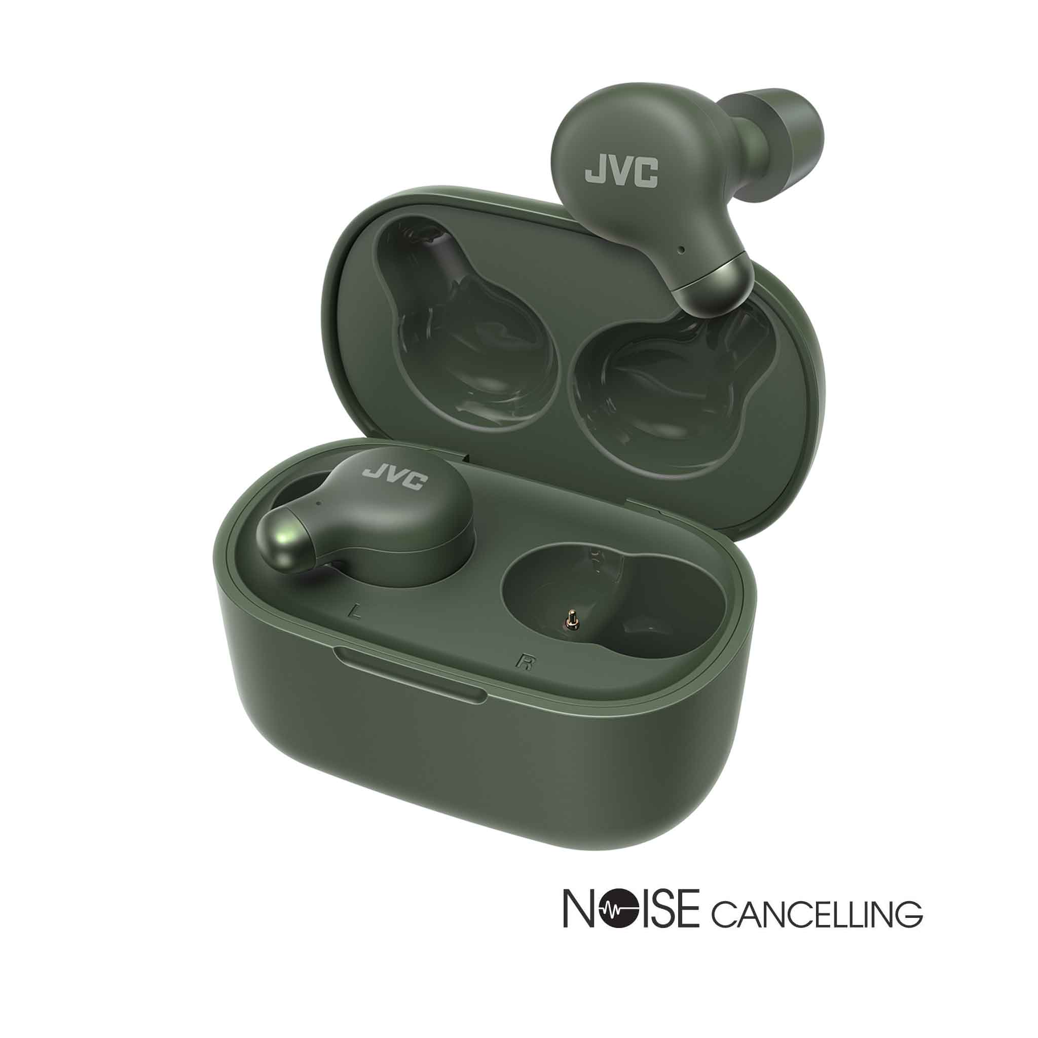 JVC HA-Z250T-G earbuds &amp; charging case